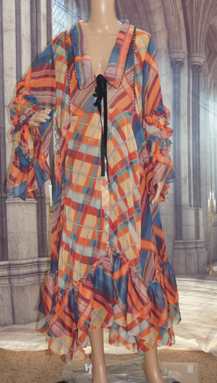 Free People Patchwork Sheer Button Front Dress size M